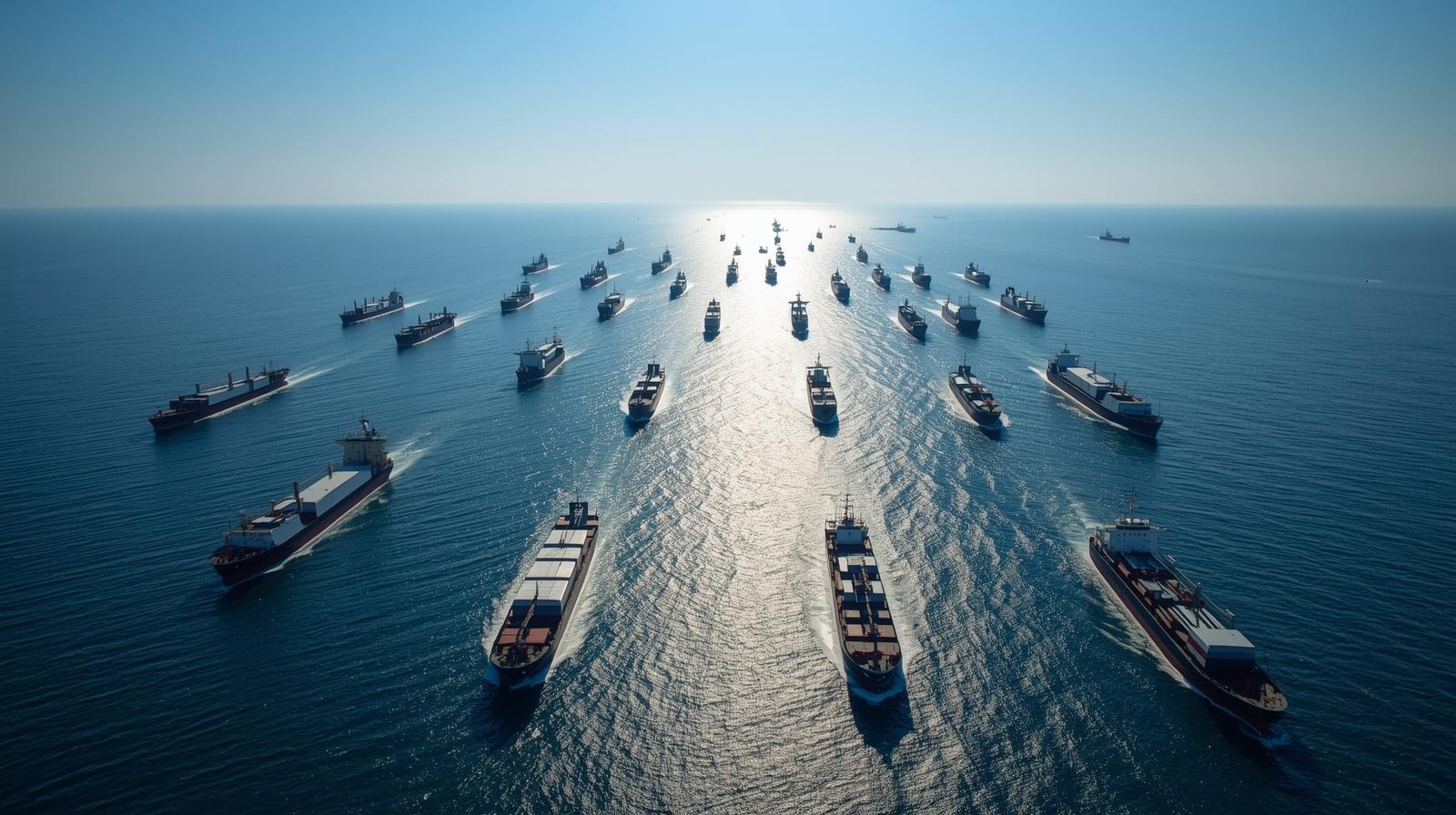 Commercial cargo vessel using digital navigation and fleet management systems to reduce operating costs