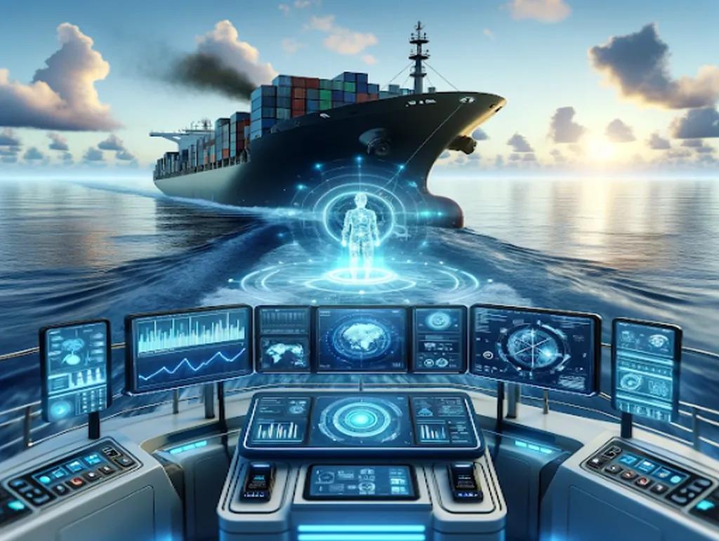 Fleet digitalization in Greece showing real-time ship management dashboard with AI and IoT insights