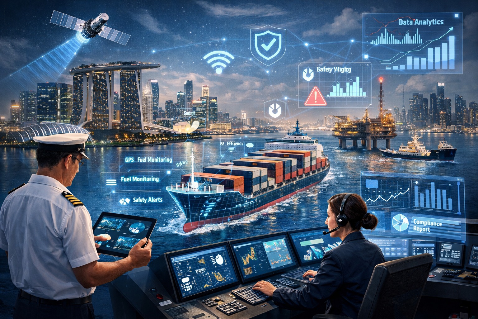  Fleet digitalization in Singapore shipping industry with smart ship technology