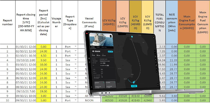 Manual vs digital fleet management comparison showing paperwork-based operations and digital ship management software dashboard