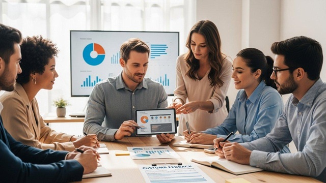 Real-time feedback app for B2B customer retention and survey management